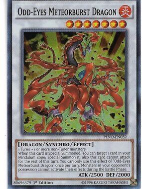 Yu-Gi-Oh Odd-Eyes Meteorburst Dragon PEVO-EN032 Holo LP